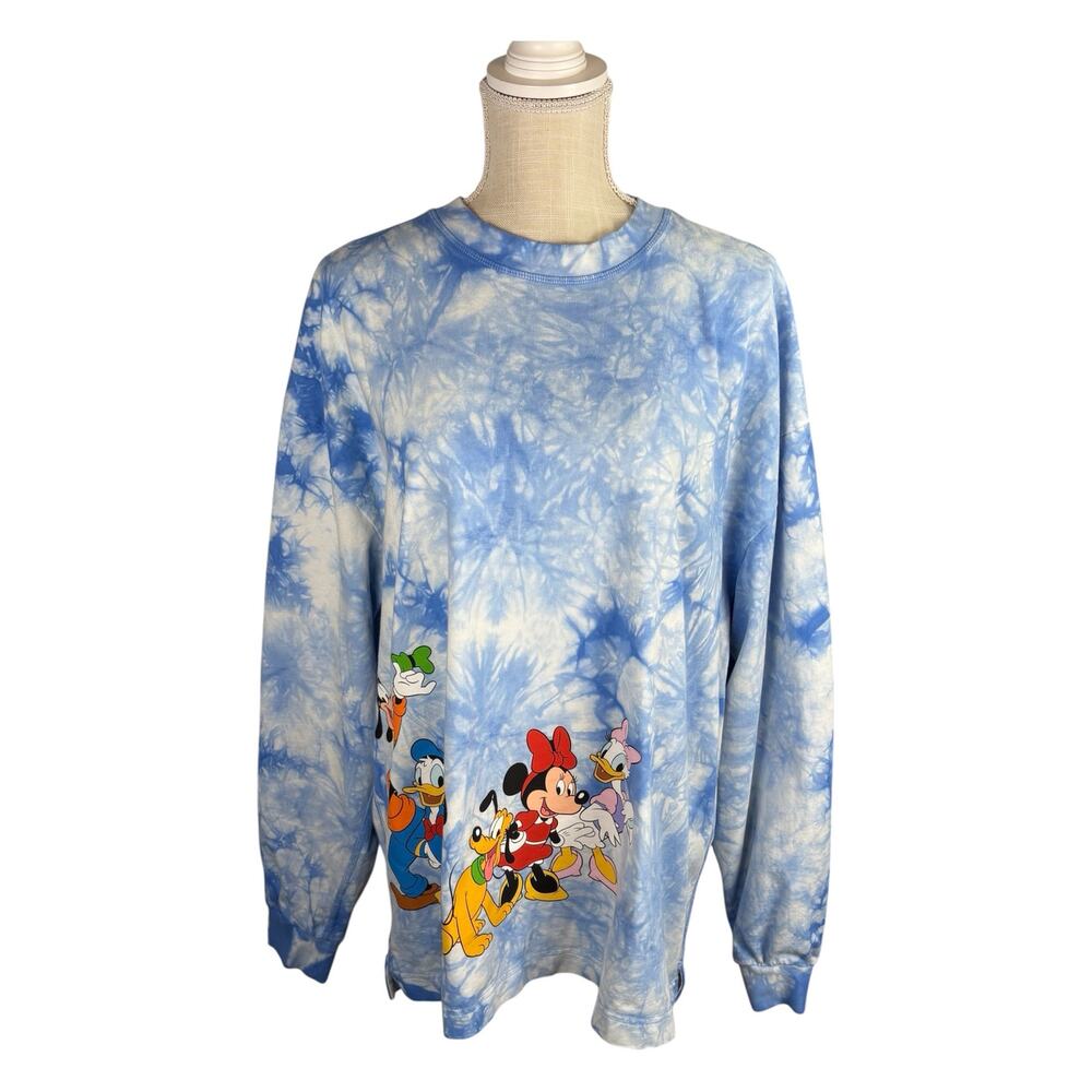 Disneyland Resort Long Sleeve Tie Dye Graphic Celebration Shirt Women's Large - Picture 3 of 9